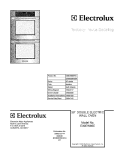 COVER Diagram and Parts List for E30EW85EPS4  Electrolux Wall Oven