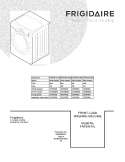 COVER Diagram and Parts List for FAFS4474LN0  Frigidaire Washer