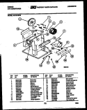 ELECTRICAL AND AIR HANDLING PARTS Diagram and Parts List for AS10C4SVB  Gibson Air Conditioner