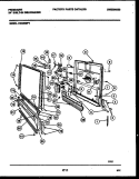DOOR PARTS Diagram and Parts List for DW5800PW1  Frigidaire Dishwasher