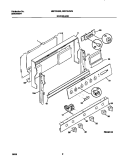 BACKGUARD Diagram and Parts List for MGF334BGDA  Frigidaire Range