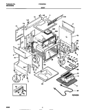 BODY Diagram and Parts List for FES300WAB3  Frigidaire Range