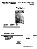 COVER Diagram and Parts List for FWS645GFT1  Frigidaire Washer