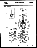 TRANSMISSION PARTS Diagram and Parts List for FWX433RBS0  Frigidaire Washer