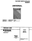 COVER Diagram and Parts List for MWX413REW1  Frigidaire Washer