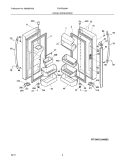 FRESH FOOD DOOR Diagram and Parts List for FGHF2369MP0  Frigidaire Refrigerator