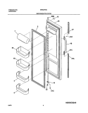 REFRIGERATOR DOOR Diagram and Parts List for GRS23R4CW2  Gibson Refrigerator