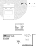 COVER Diagram and Parts List for FGF366EMC  Frigidaire Range