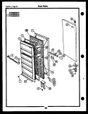 DOOR PARTS Diagram and Parts List for FV05M2WSFA  Frigidaire Freezer