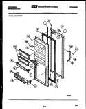REFRIGERATOR DOOR PARTS Diagram and Parts List for GSIW36WHW2  Frigidaire Refrigerator