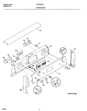 BACKGUARD Diagram and Parts List for FEFD67CHBA  Frigidaire Range