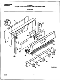 BACKGUARD Diagram and Parts List for FLF334BGDE  Frigidaire Range