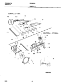 CONTROLS Diagram and Parts List for FRS26WGHW2  Frigidaire Refrigerator