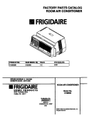 COVER Diagram and Parts List for 5130009B  Frigidaire Air Conditioner