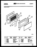 DOOR PARTS Diagram and Parts List for MCT890L1  Frigidaire Microwave