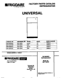 COVER Diagram and Parts List for MRT15DRCD2  Frigidaire Refrigerator