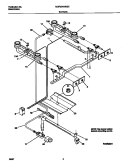 BURNER Diagram and Parts List for MGF324WESE  Frigidaire Range