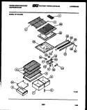 SHELVES AND SUPPORTS Diagram and Parts List for RT216JCH3  Frigidaire Refrigerator