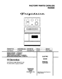 COVER Diagram and Parts List for PLEF489ACD  Frigidaire Range