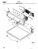 CONTROLS / TOP PANEL Diagram and Parts List for F32C336CS1  Frigidaire Dryer