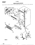 CABINET / CONTROLS / SHELVES Diagram and Parts List for TFU17M4EW0  Tappan Freezer