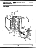 TUB AND FRAME PARTS Diagram and Parts List for SU550NXR1  Frigidaire Dishwasher
