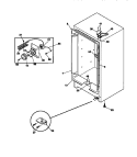 CABINET / CONTROL / SHELVES Diagram and Parts List for MFU12M0BW2  Frigidaire Freezer