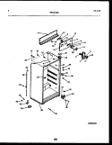 CABINET PARTS Diagram and Parts List for FPD17TLPH1  Frigidaire Refrigerator