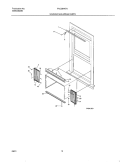 WINDOW MOUNTING Diagram and Parts List for FAC064K7A1  Frigidaire Air Conditioner