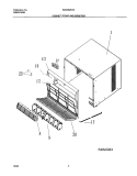 CABINET Diagram and Parts List for WAC052K7A7  Westinghouse Air Conditioner