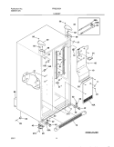 CABINET Diagram and Parts List for FRS23X5AW0  Frigidaire Refrigerator