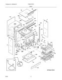 BODY Diagram and Parts List for FGB24T3ECD  Frigidaire Wall Oven