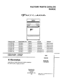 COVER Diagram and Parts List for FGF368CJSA  Frigidaire Range