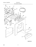 ICE & WATER DISPENSER Diagram and Parts List for E23CS78HPS3  Electrolux Refrigerator