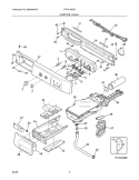 CONTROL PANEL Diagram and Parts List for LTF2140ES3  Frigidaire Washer