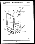 CABINET PARTS Diagram and Parts List for FU100LRW3  Frigidaire Freezer