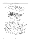 MAINTOP Diagram and Parts List for FGEC3645KS1  Frigidaire Cooktop
