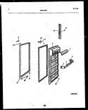 REFRIGERATOR DOOR PARTS Diagram and Parts List for RS19F3WX1C  Gibson Refrigerator
