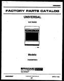 COVER Diagram and Parts List for CG200SP2W1  Frigidaire Range