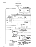 WIRING DIAGRAM Diagram and Parts List for FRS26ZGHD3  Frigidaire Refrigerator