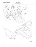 MOTOR / BLOWER / BELT Diagram and Parts List for GLET1031FS1  Frigidaire Washer Dryer Combo