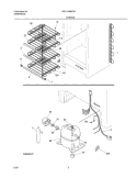 SYSTEM Diagram and Parts List for MFU14M2GW3  Frigidaire Freezer