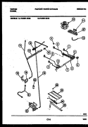 BURNER, MANIFOLD AND GAS CONTROL Diagram and Parts List for 72-3651-23-02  Tappan Range