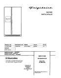COVER Diagram and Parts List for PLHS237ZAB6  Frigidaire Refrigerator