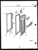 REFRIGERATOR DOOR Diagram and Parts List for FGW240JN0W  Kelvinator Refrigerator