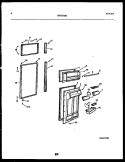 DOOR PARTS Diagram and Parts List for FPCE19TRL0  Frigidaire Refrigerator