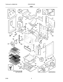 BODY Diagram and Parts List for CEW30GF6GSB  Electrolux Range