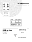 COVER Diagram and Parts List for FES355ESE  Frigidaire Range