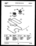 BROILER PARTS Diagram and Parts List for CE303VP2H01  Frigidaire Range