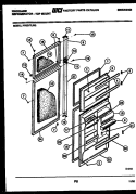 DOOR PARTS Diagram and Parts List for FPS21TLH3  Frigidaire Refrigerator